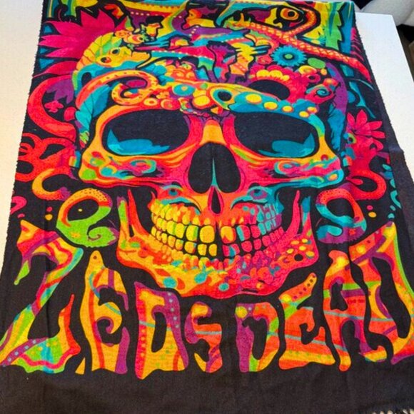 Multicolor Zeds Dead Skull Official Merchandise Dime Time Pashmina Scarf - Picture 4 of 4
